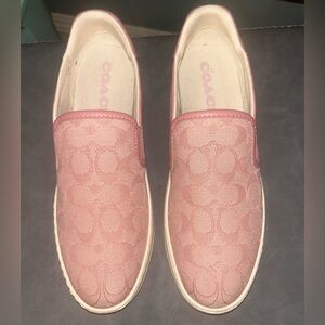 Coach Women's Pink Slip-On Sneakers